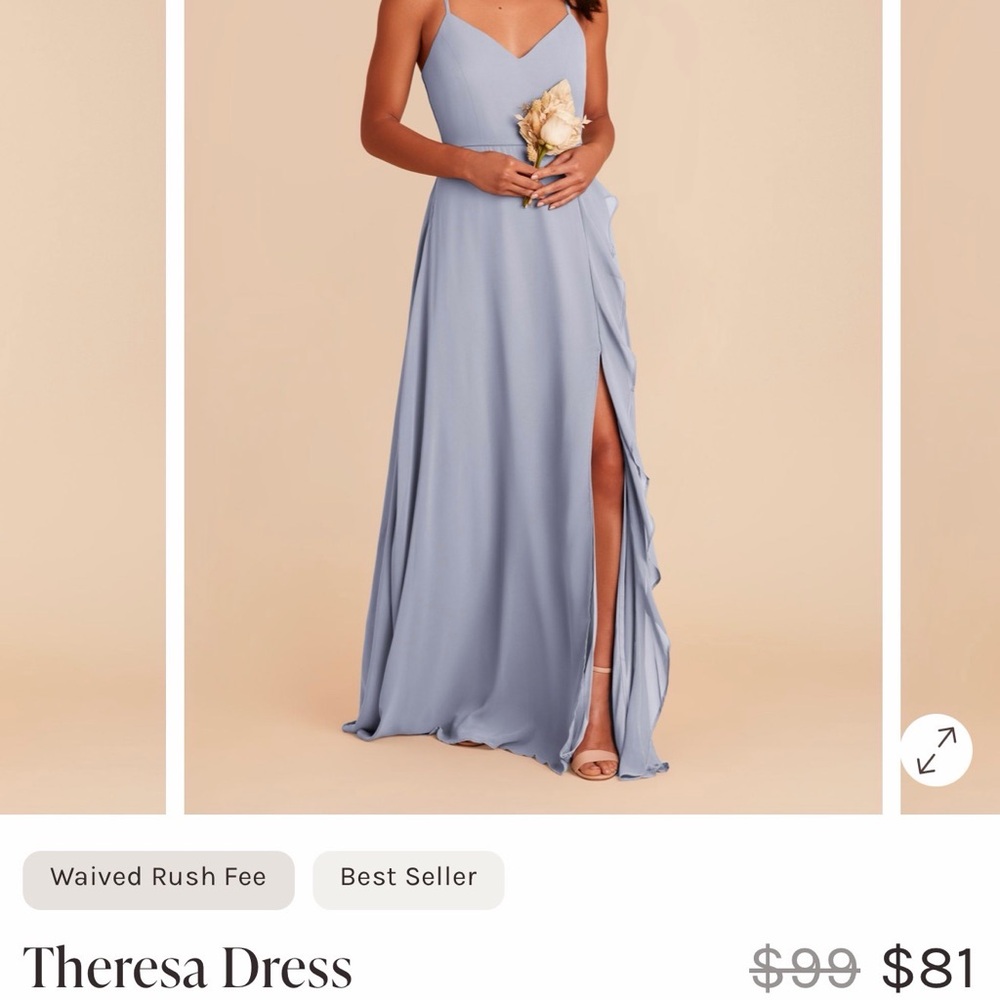 Birdy Grey Theresa Dress Dusty Blue